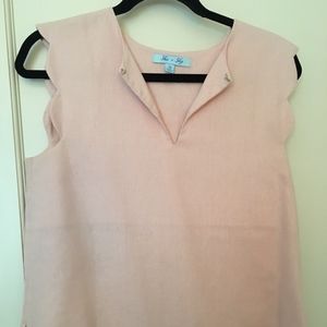 SHE + SKY pink top